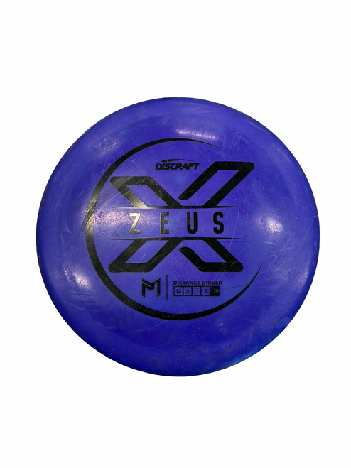 Vist Large View of Product Image Which is Used Discraft ZEUS Disc Golf Driver Navy Blue