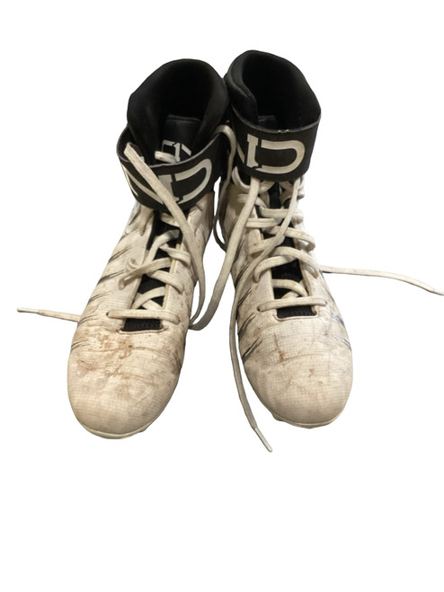 Vist Large View of Product Image Which is Used Under Armour Jr FB Cleats White Junior 06