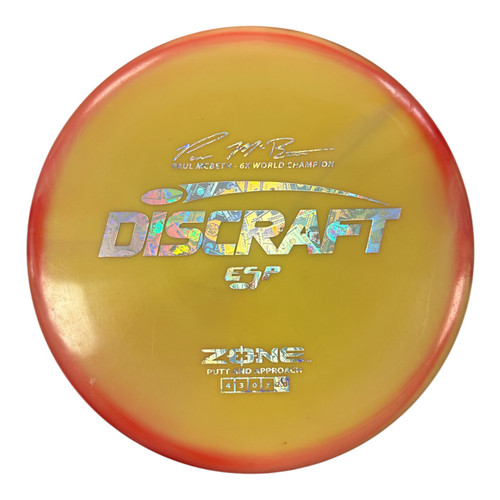 Vist Large View of Product Image Which is Used Discraft ESP ZONE Disc Golf Putter Yellow 173g