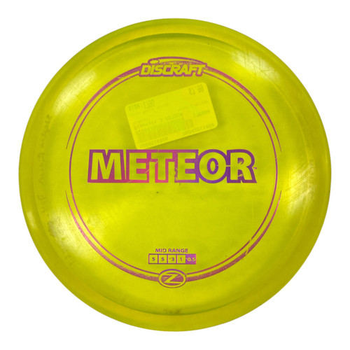 Vist Large View of Product Image Which is Used Discraft Z METEOR Disc Golf Mid Range Optic Yellow 179g