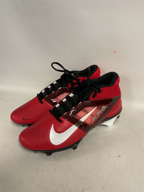 Vist Large View of Product Image Which is Used Nike ALPHA MENACE 4 PRO Adult FB Cleats Red Senior 12