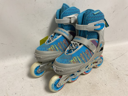 Vist Large View of Product Image Which is Used PAISON ADJ 5-7.5 Senior Rec Fitness Skates Royal Blue Adjustable