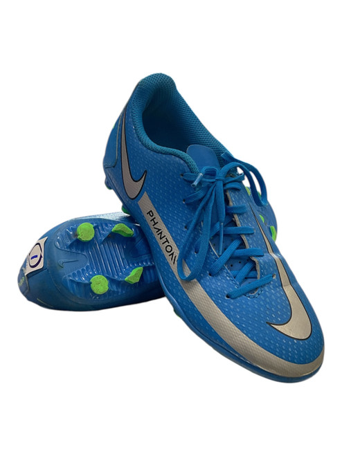 Vist Large View of Product Image Which is Used Nike Soccer Cleats Royal Blue Junior 01