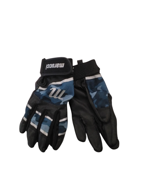 Vist Large View of Product Image Which is Used Marucci BB/SB Batting Gloves Black M/L