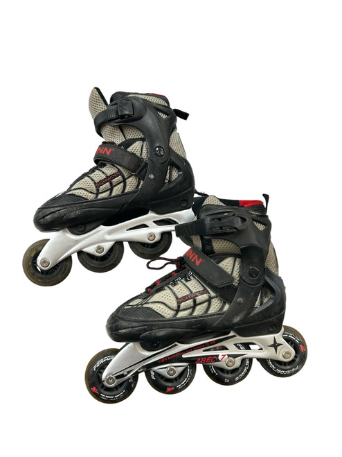Vist Large View of Product Image Which is Used Schwinn ADJUSTABLE 6-7.5 SKATES Junior Rec Fitness Skates Black Adjustable