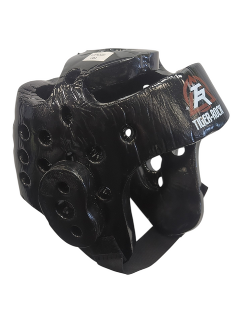 Vist Large View of Product Image Which is Used TIGER ROCK HEADGEAR Martial Arts Head Gear Black