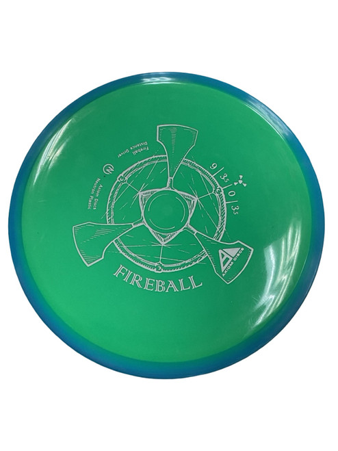 Vist Large View of Product Image Which is Used Axiom NEUTRON FIREBALL Disc Golf Driver Green 159g