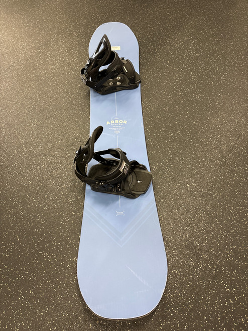 Vist Large View of Product Image Which is Used Arbor SYSTEM SB Mens Board/Bindings Navy Blue 155 cm