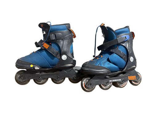Vist Large View of Product Image Which is Used K2 Roller Hockey Skates Royal Blue Junior 04.5