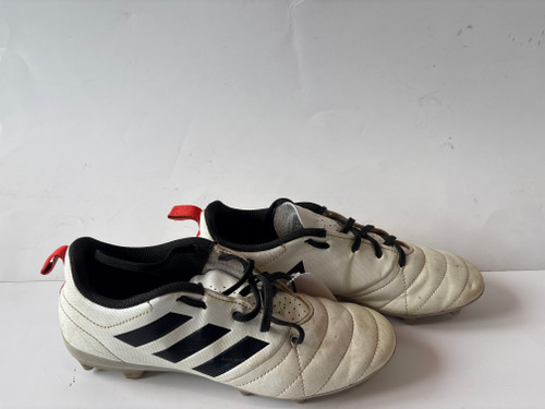 Vist Large View of Product Image Which is Used Adidas Soccer Cleats White Senior 6