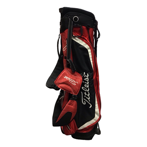 Vist Large View of Product Image Which is Used Titleist 3 WAY Mens Stand Bag Red