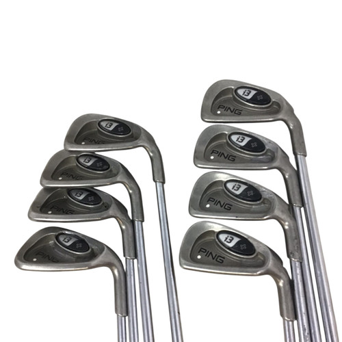 Vist Large View of Product Image Which is Used Ping I3 + WHITE DOT Mens Iron Set RH 3I-PW