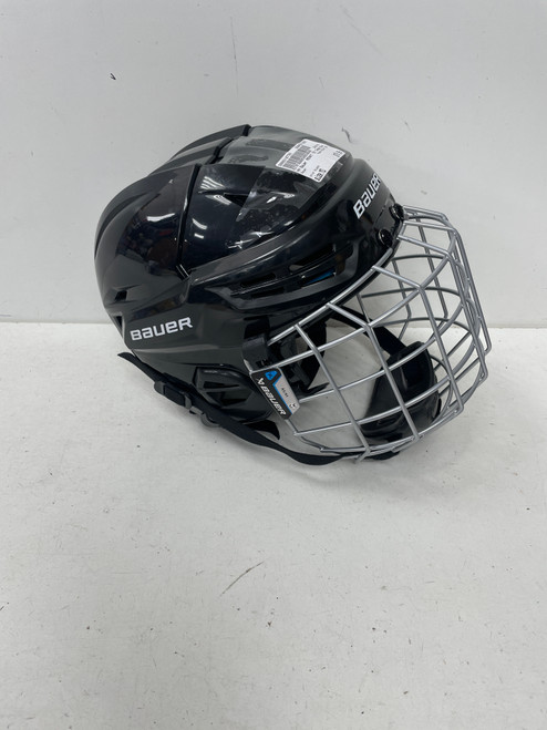 Vist Large View of Product Image Which is Used Bauer REAKT 55 Helmet Cage Combo Black MD