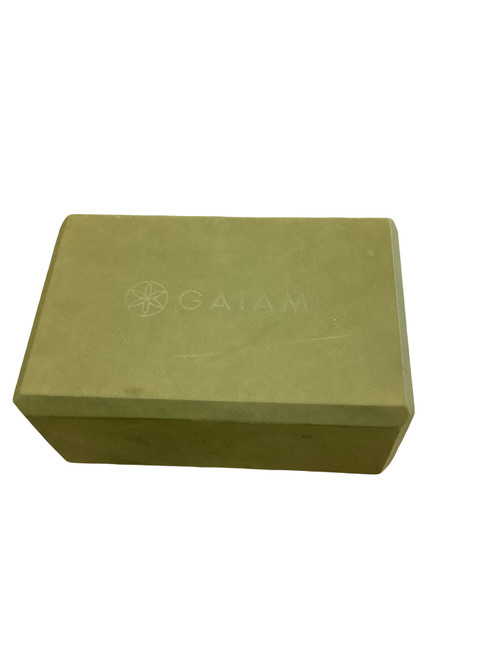 Vist Large View of Product Image Which is Used Gaiam Yoga Block Dark Green