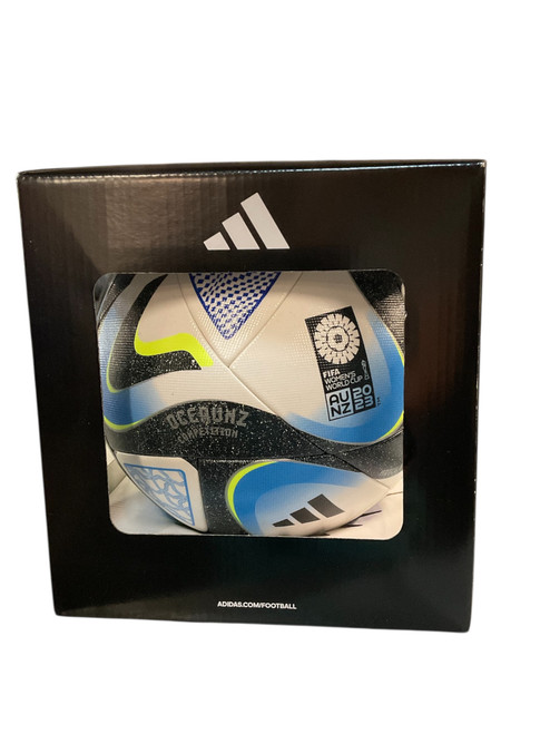 Vist Large View of Product Image Which is Used Adidas OCEAUNZ 2023 WMNS WORLD CUP BALL All Size Soccer Ball Royal Blue 5