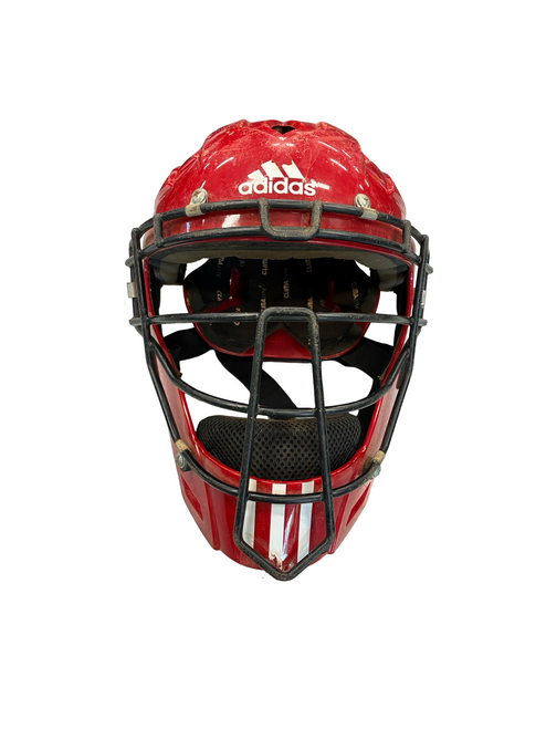 Vist Large View of Product Image Which is Used Adidas ADIDAS CATCHERS HELMET Catchers Helmet w/Mask Red L/XL