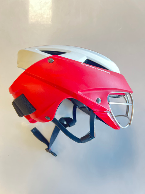 Vist Large View of Product Image Which is Used Cascade CASCADE LX Lacrosse Helmet Red One Size