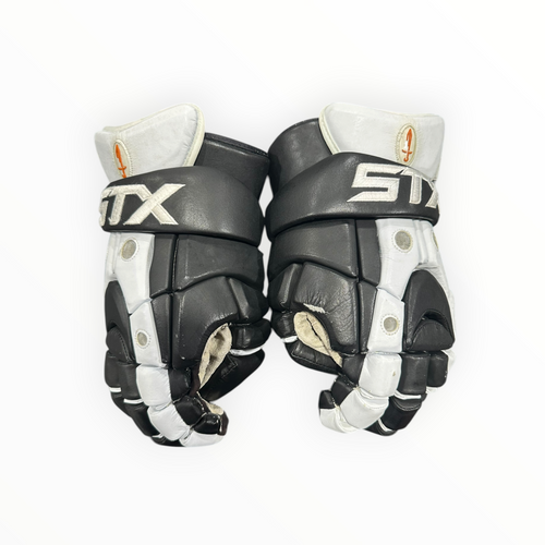 Vist Large View of Product Image Which is Used STX Lacrosse Gloves Mens Black 13 1/2"
