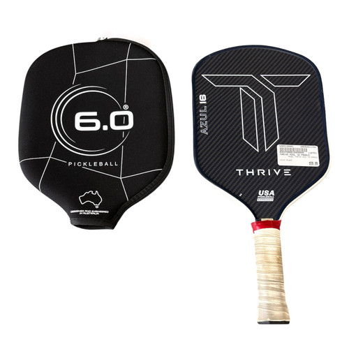 Vist Large View of Product Image Which is Used THRIVE AZUL 16 PADDLE Pickleball Racquet Black