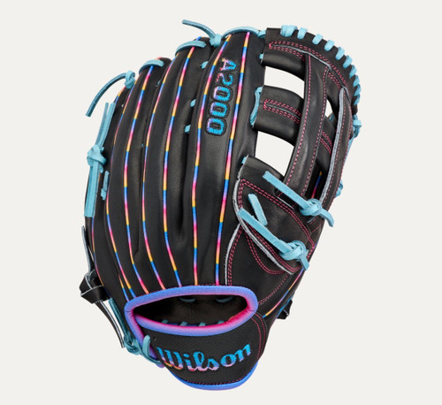 Vist Large View of Product Image Which is New A2000 LTM 12.5IN RHT BLACK/BLUE GLOVE