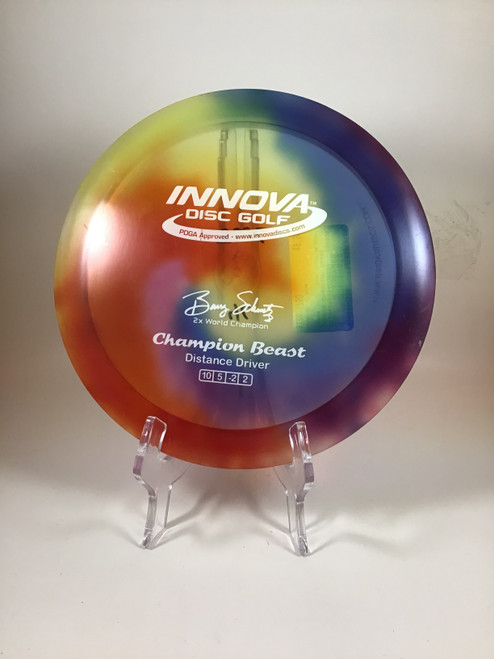Vist Large View of Product Image Which is Used Innova CHAMPION BEAST Disc Golf Driver Royal Blue 175g