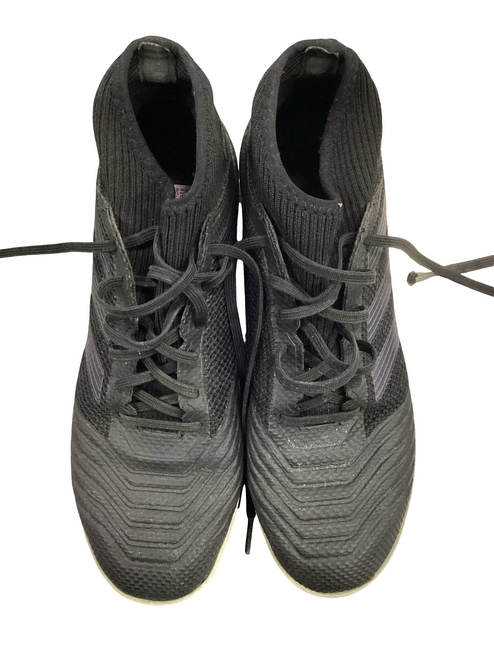Vist Large View of Product Image Which is Used Adidas Soccer Indoor Shoes Black Senior 8.5