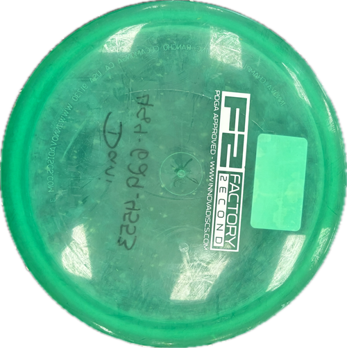 Vist Large View of Product Image Which is Used Innova FACTORY 2ND Disc Golf Driver Green