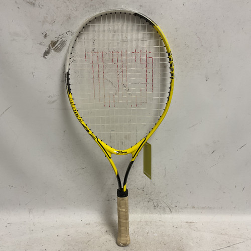 Vist Large View of Product Image Which is Used Wilson US OPEN 25 Junior Tennis Racquet Yellow 25"