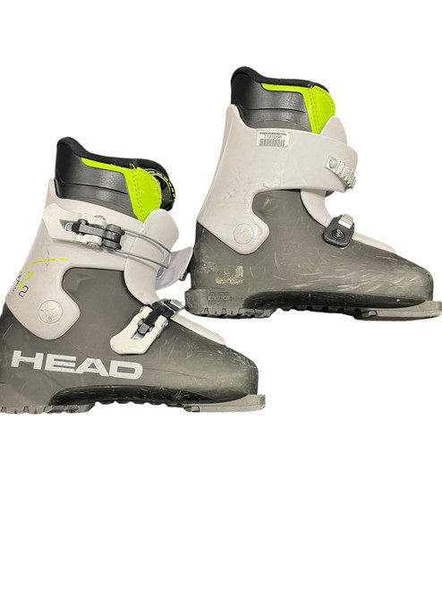 Vist Large View of Product Image Which is Used Head Z2 Boys DH Ski Boot Black And Neon Green 215 MP - J03