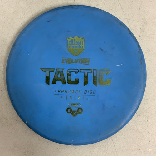 Vist Large View of Product Image Which is Used Discmania EXO SOFT TACTIC Disc Golf Putter Royal Blue 174g