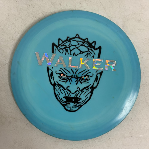 Vist Large View of Product Image Which is Used Lone Star Disc BRAVO WALKER Disc Golf Mid Range Royal Blue 172g