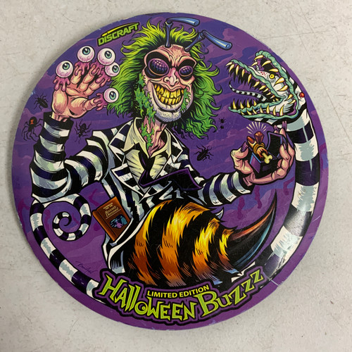 Vist Large View of Product Image Which is Used Discraft SUPER COLOR BUZZZ Disc Golf Mid Range Purple 180g