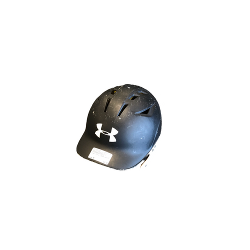Vist Large View of Product Image Which is Used Under Armour UNDER ARMOUR BLACK HELMET Batting Helmet No Mask Black MD