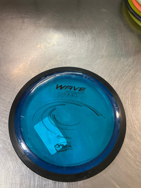 Vist Large View of Product Image Which is Used MVP WAVE Disc Golf Driver Royal Blue