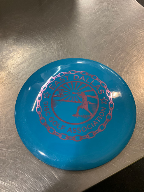 Vist Large View of Product Image Which is Used EAST DALLAS Disc Golf Driver Royal Blue