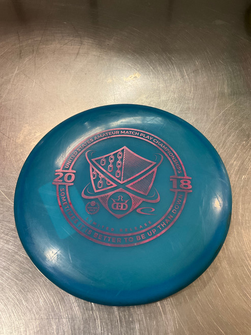 Vist Large View of Product Image Which is Used Dynamic Discs JUDGE Disc Golf Putter Royal Blue