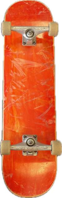 Vist Large View of Product Image Which is Used ORANGE Complete Skateboard Orange Regular
