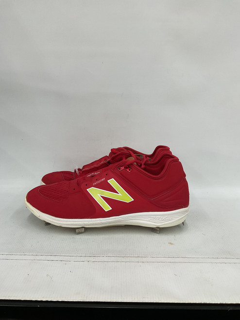 Vist Large View of Product Image Which is Used New Balance 3000 V3 BB/SB Cleats Red Senior 12.5