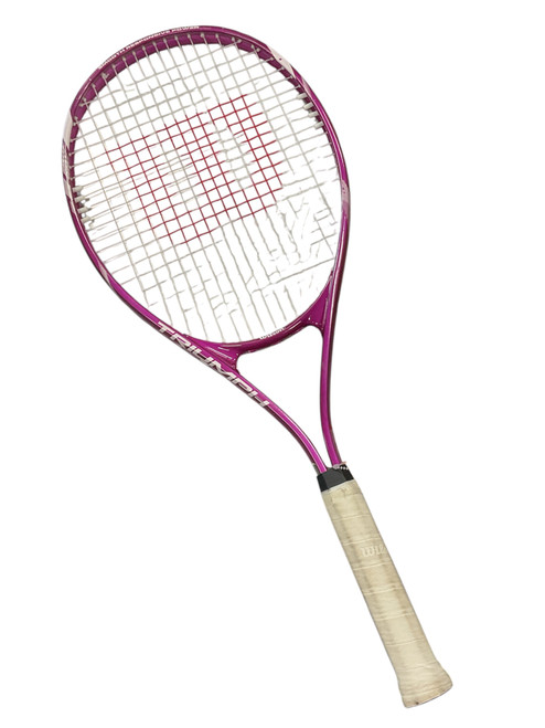 Vist Large View of Product Image Which is Used Wilson TRIUMPH Womens Tennis Racquet Purple 4 1/4"