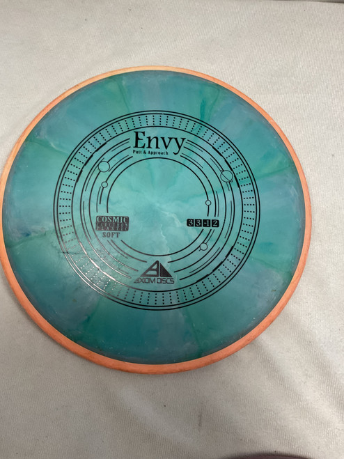 Vist Large View of Product Image Which is Used Axiom ELECTRON ENVY Disc Golf Putter Optic Yellow