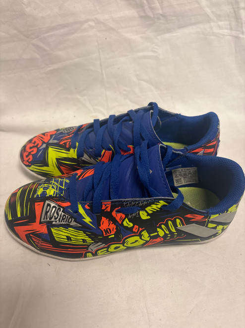 Vist Large View of Product Image Which is Used Adidas MESSI RIO PAKANA Soccer Indoor Shoes Navy Blue Junior 02