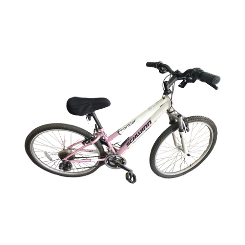 Vist Large View of Product Image Which is Used Schwinn FRONTIER BIKE Mountain Bike Womens Pink 33-37cm - 13-14" - XS Frame