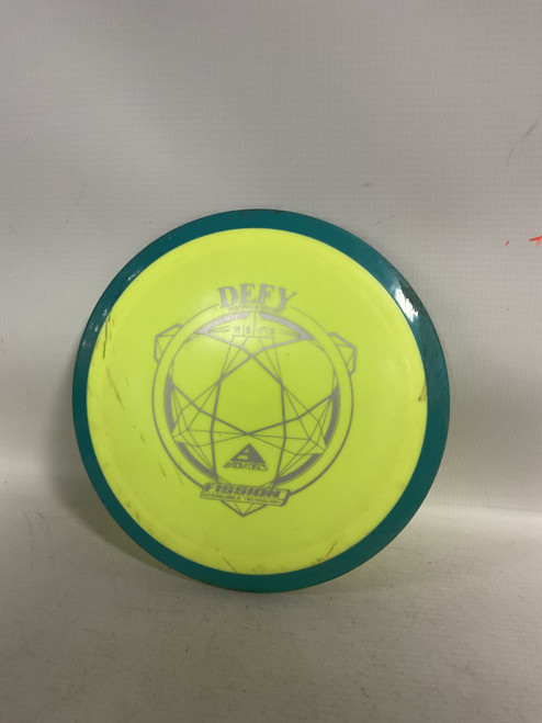 Vist Large View of Product Image Which is Used Axiom FISSION DEFY Disc Golf Driver Yellow