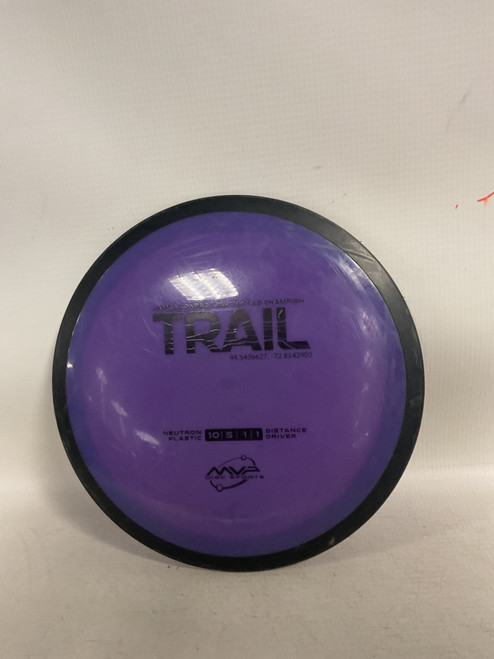 Vist Large View of Product Image Which is Used MVP NEUTRON JAMES CONRAD TRAIL Disc Golf Driver Purple