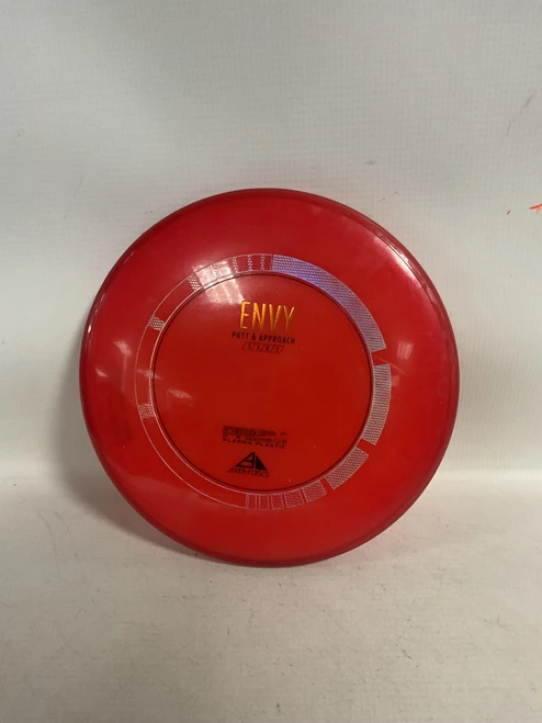 Vist Large View of Product Image Which is Used Axiom PRISM PLASMA ENVY Disc Golf Putter Red