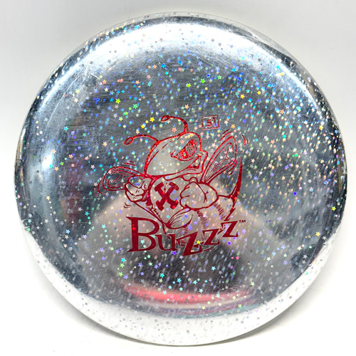 Vist Large View of Product Image Which is Used Discraft DISCO BALL BUZZZ Disc Golf Mid Range Silver 177g