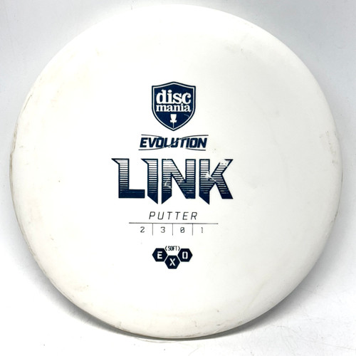 Vist Large View of Product Image Which is Used Discmania EXO SOFT LINK Disc Golf Putter White 176g