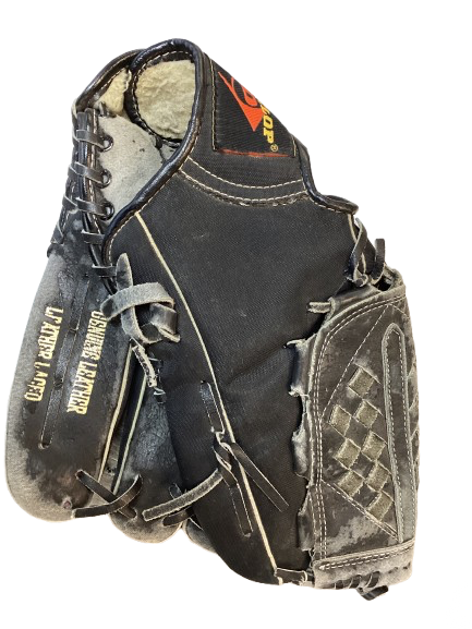 Vist Large View of Product Image Which is Used Dunlop BLACK MAX GLOVE BB/SB Glove RH Throw Black 12 1/2"