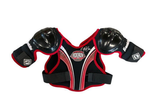 Vist Large View of Product Image Which is Used Franklin SERGET FEDOROV Youth Shoulder Pads XS