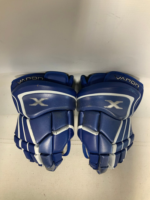 Vist Large View of Product Image Which is Used Bauer VAPOR X Senior Gloves Royal Blue 14"